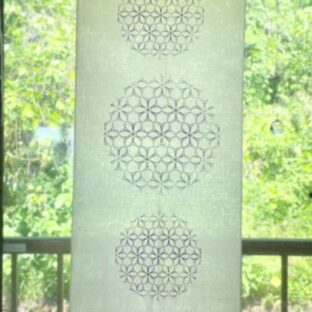 非公開: エネルギーアートデザイン手ぬぐい　フラワー曼荼羅