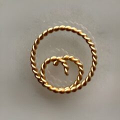 イヤーコイル＊ゴールド＊（ear coil/177mhz)片耳用