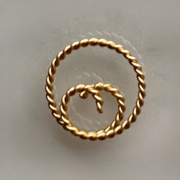 イヤーコイル＊ゴールド＊（ear coil/177mhz)片耳用