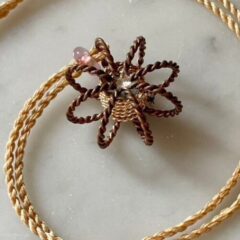 144mhz(Copper and 14k gold filled)トーラスハーモナイザーネックレス